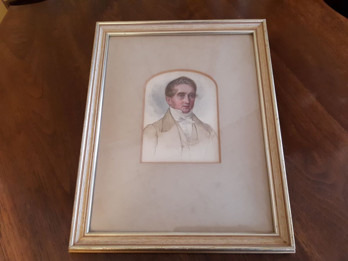 19th Century Watercolour Of A Gent